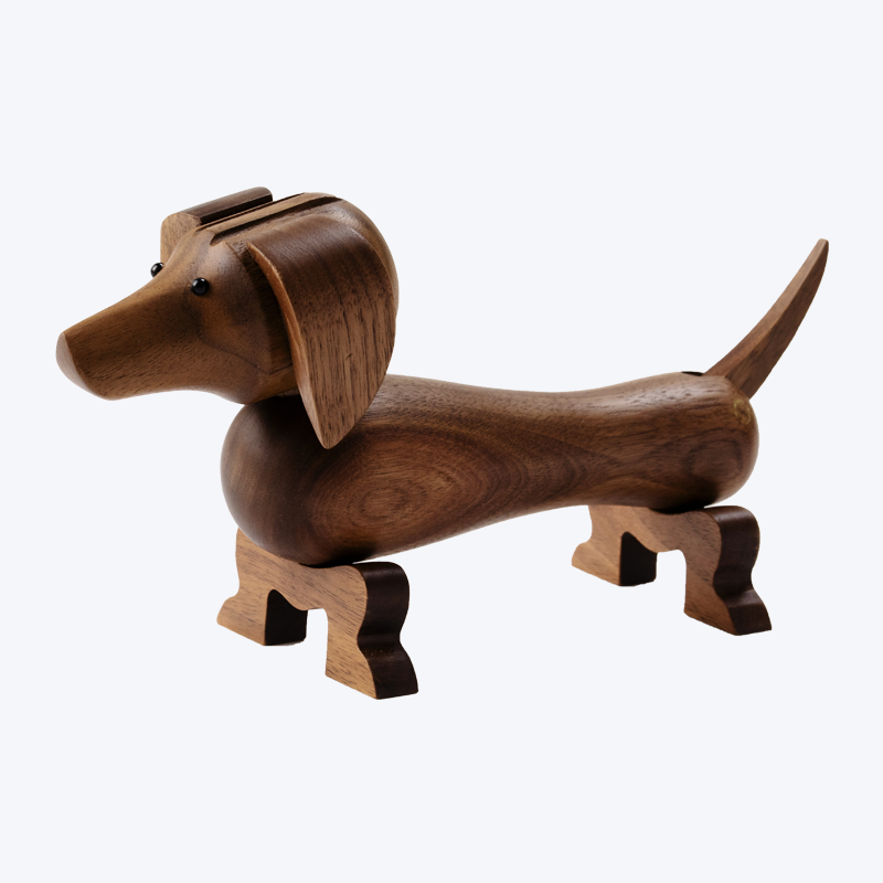 การออกแบบสร้างสรรค์ไม้ Dachshund Dog Home Craft ตกแต่ง